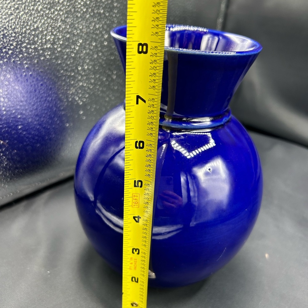 RESERVED FOR MICHELLE Mid Century Cobalt Blue Scheurich
Germany Vase 535…